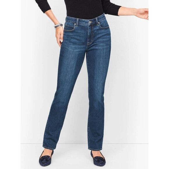 Talbots Jeans Size 8 Relaxed Straight Leg - Picture 1 of 11